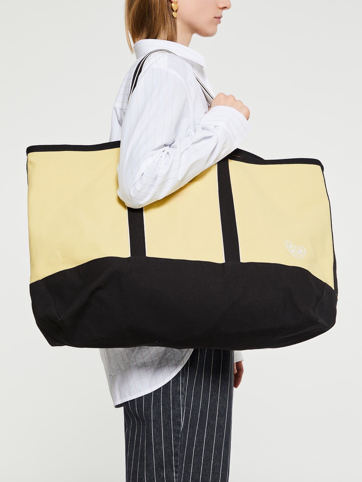 Easy Bag Large in Black and Yellow
