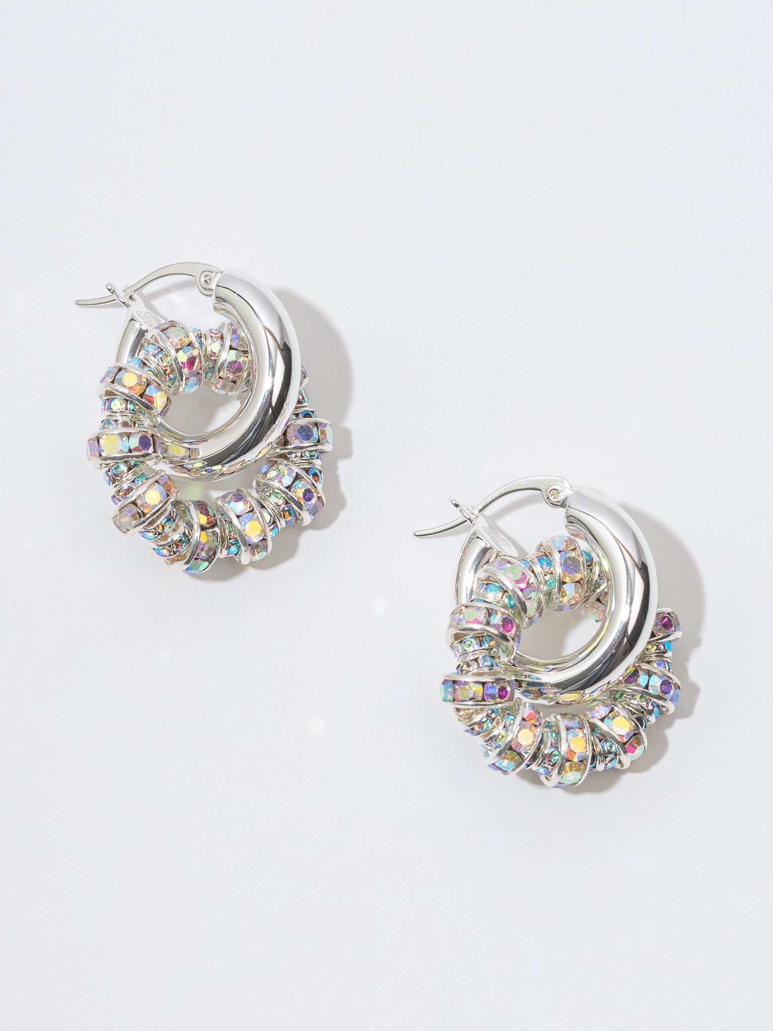 Les Créoles Petites Earrings in Silver