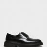 Vinny's - Officer Derbee Shoes in Black Polido Leather