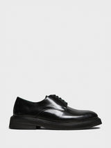 Vinny's - Officer Derbee Shoes in Black Polido Leather