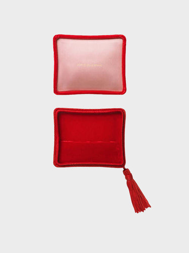 Sophie Bille Brahe - Velvet Jewelry Box in Rouge et Rose