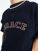 Wales Bonner - October Vest in Navy