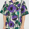 Wales Bonner - Highlife Bowling Shirt in Poppy Purple