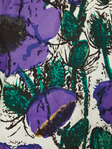 Wales Bonner - Highlife Bowling Shirt in Poppy Purple