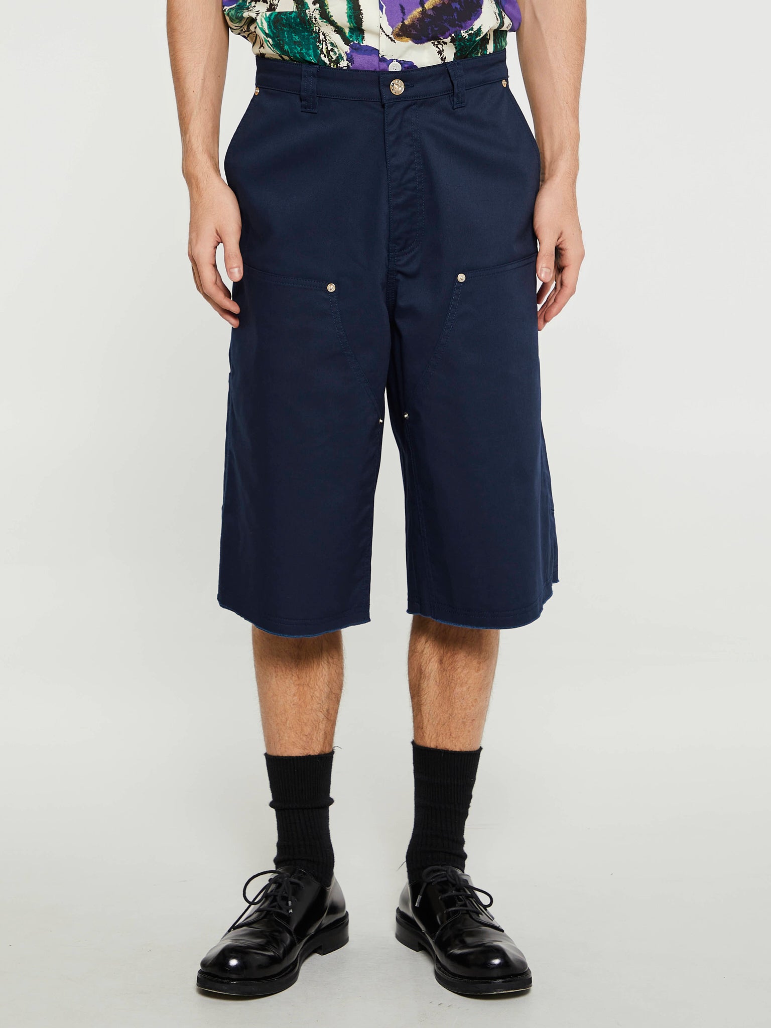 Wales Bonner - Kingston Shorts in Navy