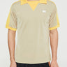 Wales Bonner - Home Jersey Polo in Beige and Yellow