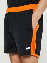 Wales Bonner - Home Jersey Shorts in Black and Orange