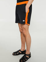 Wales Bonner - Home Jersey Shorts in Black and Orange