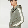 Wales Bonner - Power Hoodie in Beige, Dark Green and Brown