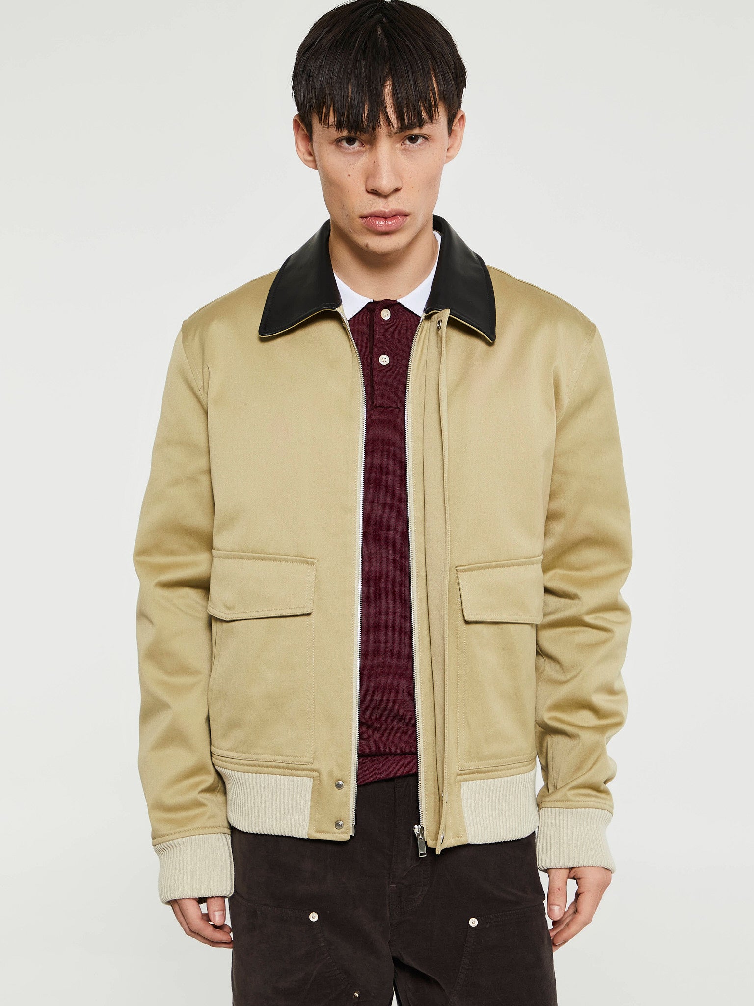 Wales Bonner - Shade Varsity Jacket in Hunter