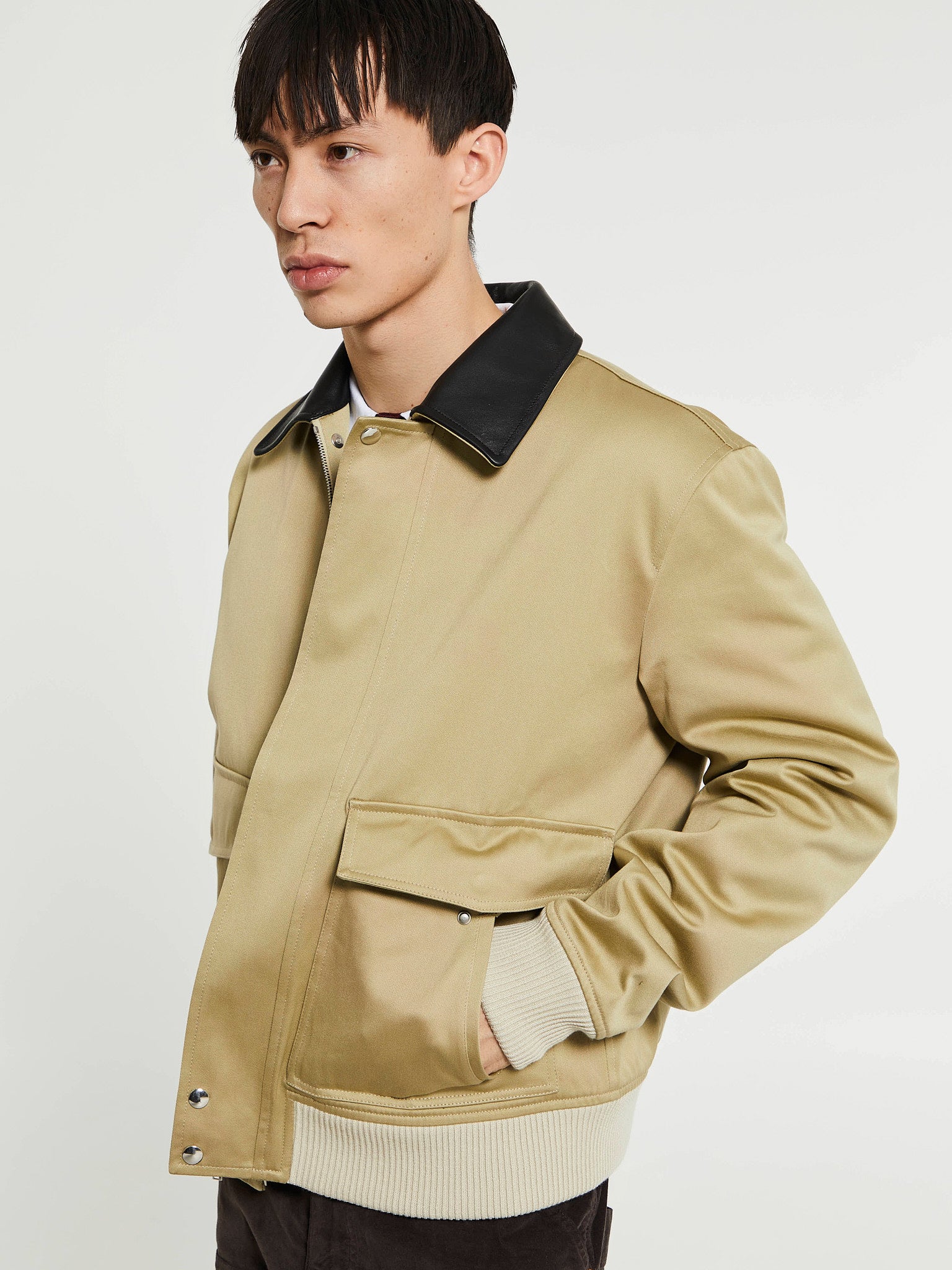 Wales Bonner - Shade Varsity Jacket in Hunter