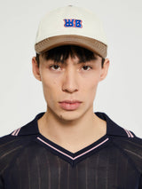 Wales Bonner - Roots Polo Shirt in Navy and Pink