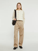 Lemaire - Twisted Belted Pants in Natural Beige