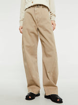 Lemaire - Twisted Belted Pants in Natural Beige