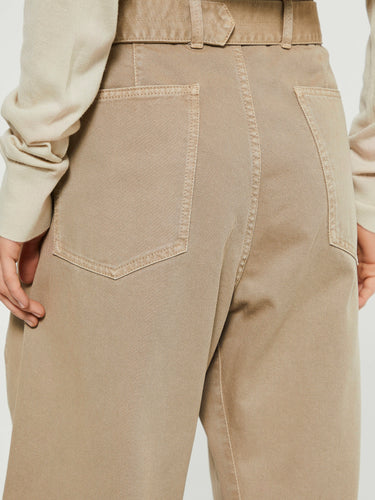 Lemaire - Twisted Belted Pants in Natural Beige