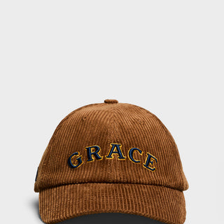 Wales Bonner - Grace Corduroy Cap in Brown