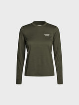 Pas Normal Studios - Women's Balance Long Sleeve T-shirt ND in Dark Olive