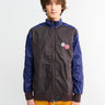 Alex Zono - Track Jacket in Navy and Brown