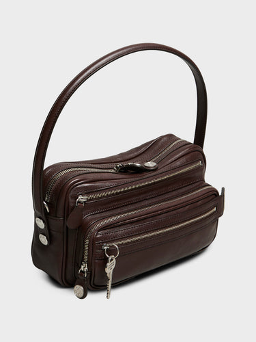 Acne Studios - Camero Party Bag in Chocolate Brown