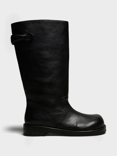 Acne Studios - Leather Boots in Black