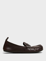 Acne Studios - Leather Loafers in Dark Brown