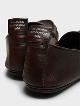 Acne Studios - Leather Loafers in Dark Brown