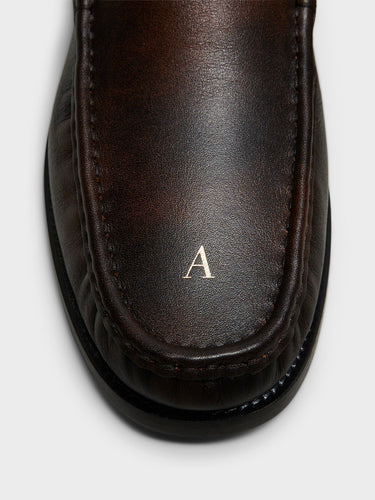 Acne Studios - Leather Loafers in Brown