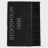 Acne Studios - Wide Logo Scarf in Black and White