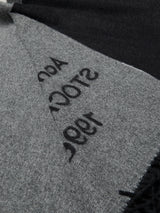 Acne Studios - Wide Logo Scarf in Black and White