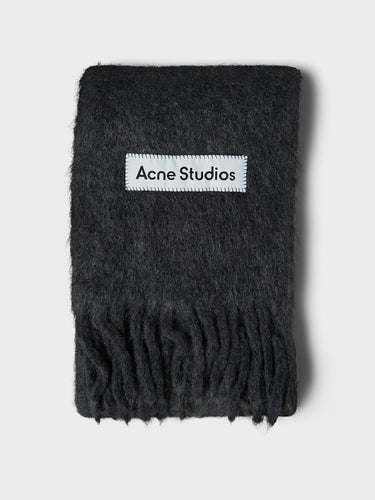 Acne Studios - Wolf Fringe Scarf in Dark Grey