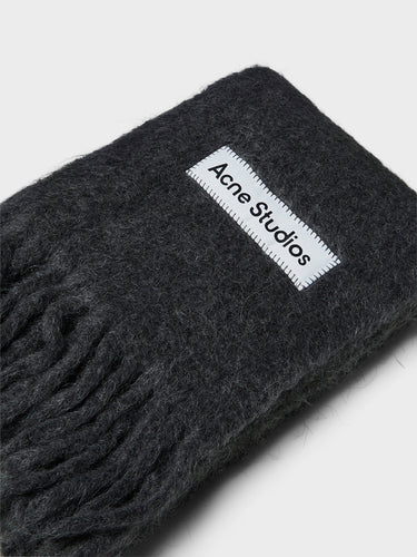 Acne Studios - Wolf Fringe Scarf in Dark Grey