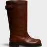 Acne Studios - Leather Boots in Dark Brown