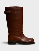 Acne Studios - Leather Boots in Dark Brown