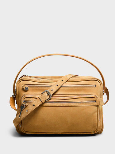 Acne Studios - Camero Camera Suede Bag in Sesame Beige