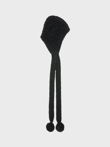 Acne Studios - Mohair Cap with Earflaps in Black