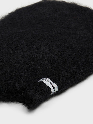 Acne Studios - Mohair Cap with Earflaps in Black