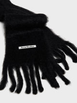 Acne Studios - Mohair Scarf with Hood in Black