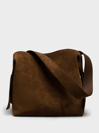 Acne Studios - Musubi Midi Bag Suede in Cognac Brown