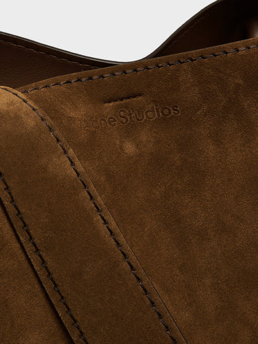 Acne Studios - Musubi Midi Bag Suede in Cognac Brown