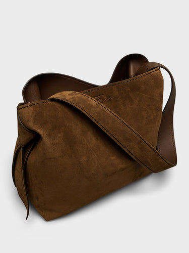 Acne Studios - Musubi Midi Bag Suede in Cognac Brown