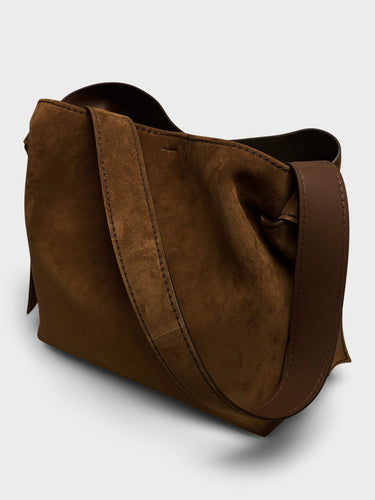Acne Studios - Musubi Midi Bag Suede in Cognac Brown