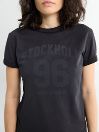 Acne Studios - Fitted Logo T-shirt in Faded Blue