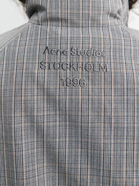 Acne Studios - Technical Check Jacket in Multi Grey