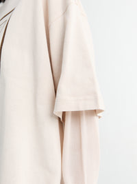 Acne Studios - Layered Graphic T-shirt in Warm Beige