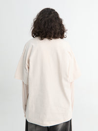 Acne Studios - Layered Graphic T-shirt in Warm Beige