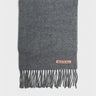 Acne Studios - Skinny Fringe Wool Scarf in Grey Melange