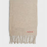 Acne Studios - Skinny Fringe Wool Scarf in Oatmeal Melange