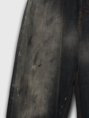 Acne Studios - 2023F Super Baggy Fit Jeans in Black Trafalgar