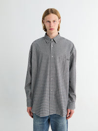 Acne Studios - Flannel Button-Up Shirt in Black and White