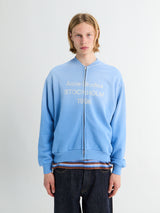 Acne Studios - Logo Zip Sweatshirt in Cornflower Blue